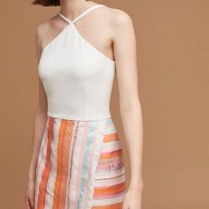 Anthropologie Kalyn X top fitted dress